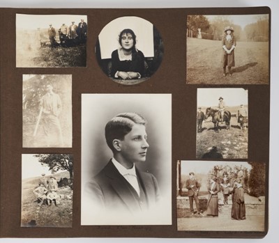 Lot 4 - Lady Elizabeth Bowes-Lyon (later H.M Queen Elizabeth The Queen Mother) and family - a fascinating First World War period photograph album amassed by Miss Beryl Poignand - Lady Elizabeth's Governess...