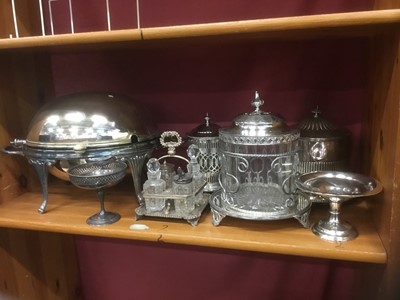 Lot 187 - Collection of silver plate and silver pedestal dish