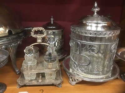 Lot 187 - Collection of silver plate and silver pedestal dish
