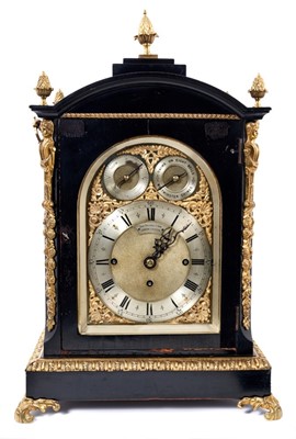 Lot 964 - Late 19th century bracket clock retailed by Thomas Russell & Son of 
Liverpool & London with Westminster chiming fusee movement striking 
on 8 bells