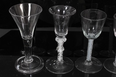Lot 140 - Five 18th century drinking glasses