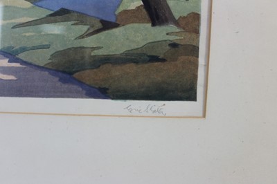 Lot 1118 - *Eric Slater (1896-1963) colour woodcut- Early Spring, circa 1932, signed and titled in pencil