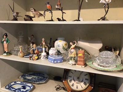 Lot 234 - Group of Hummel figures, lamp and sundry glass and ceramics