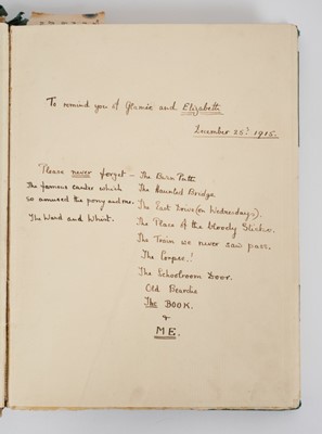 Lot 7 - Lady Elizabeth Bowes-Lyon (late H.M. Queen Elizabeth The Queen Mother), inscribed book to her Goveress for Christmas 1915, "Glamis A Parish History" by the Rev.John Stilton. Inscribed in ink by La...