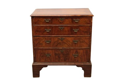 Lot 1276 - Early 18th century walnut chest