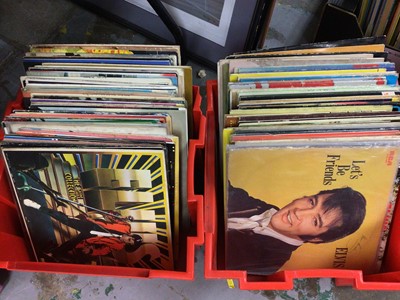 Lot 410 - Large quantity of LP records, mostly Elvis etc (6 boxes)
