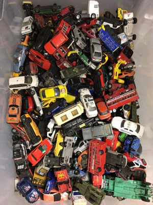 Lot 408 - One box containing a very large quantity of Diecast model cars