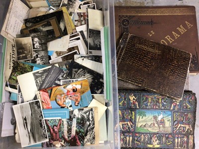 Lot 406 - One box of photograph albums, postcards and other ephemera