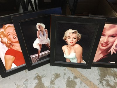 Lot 297 - 4 x Marilyn Monroe tile pictures.