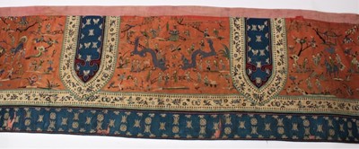 Lot 868 - 19th century Chinese silk banner