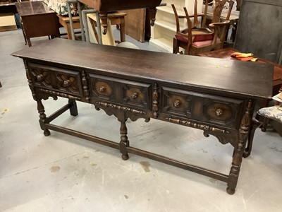 Lot 930 - 1950s Carolean style sideboard