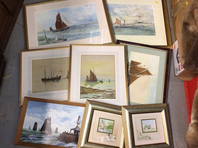 Lot 519 - Group of watercolours by Norfolk artists