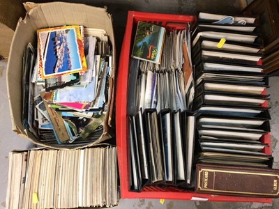 Lot 460 - Large collection of postcards in albums and some loose