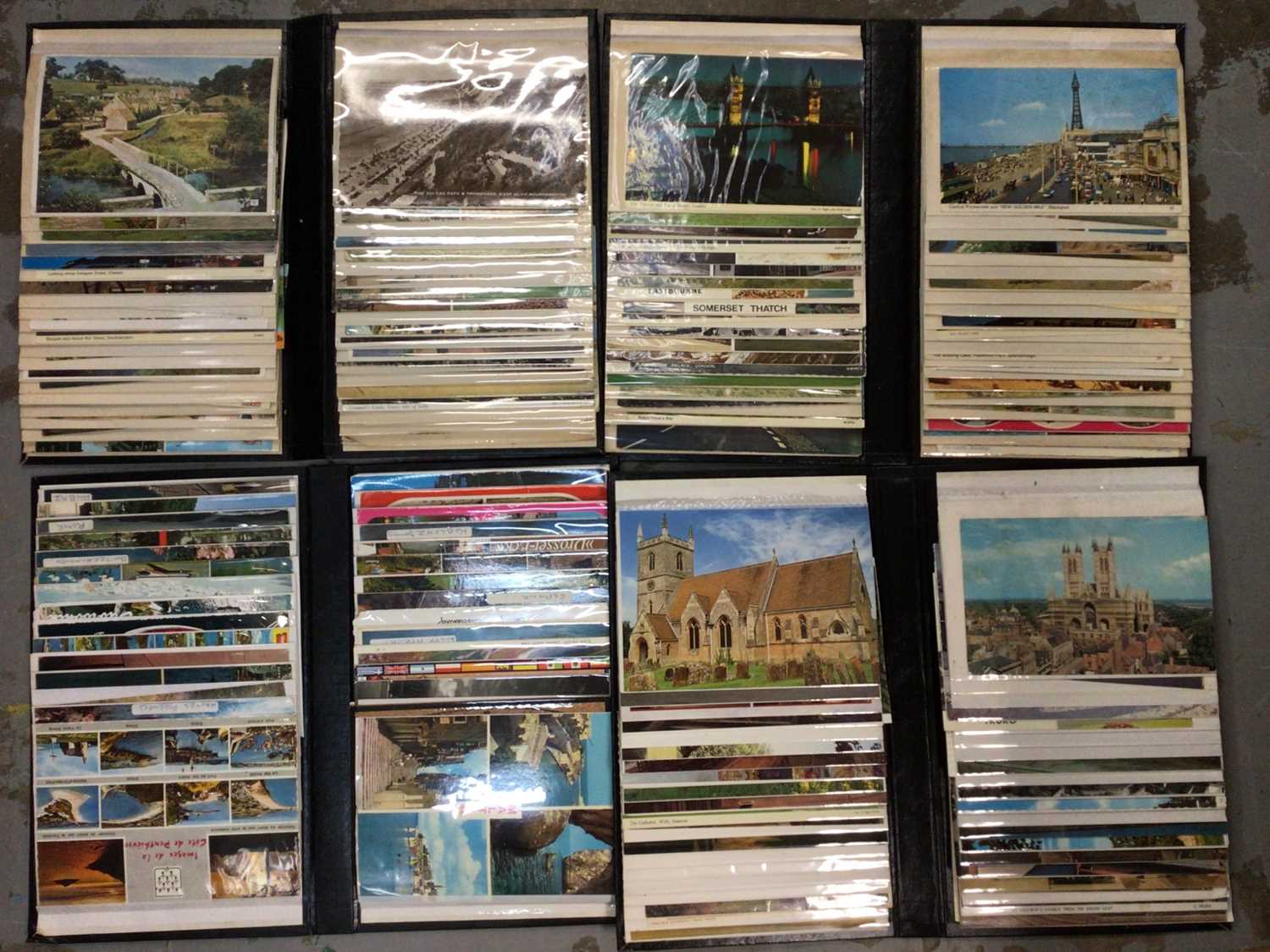 Lot 460 - Large collection of postcards in albums and