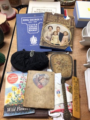 Lot 417 - Group of Royal Commemorative ephemera,  other related items, cigarette card albums, vintage purse etc