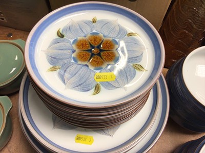 Lot 413 - Denby Chatsworth pattern plates together with various other Denby ceramics