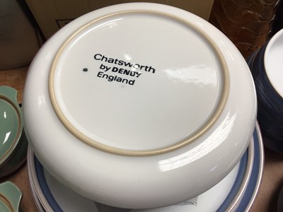 Lot 413 - Denby Chatsworth pattern plates together with various other Denby ceramics