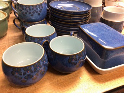 Lot 413 - Denby Chatsworth pattern plates together with various other Denby ceramics