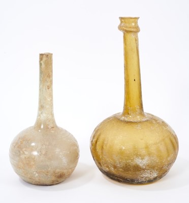 Lot 233 - Two Roman glass flasks