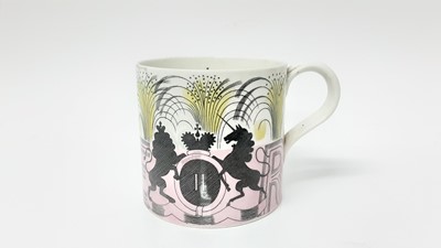 Lot 1102 - Eric Ravilious for Wedgwood 1953 Queen Elizabeth II coronation mug