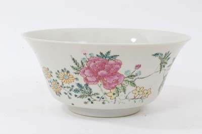 Lot 301 - Chinese porcelain calligraphy bowl