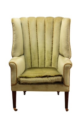 Lot 1298 - Georgian barrel back armchair