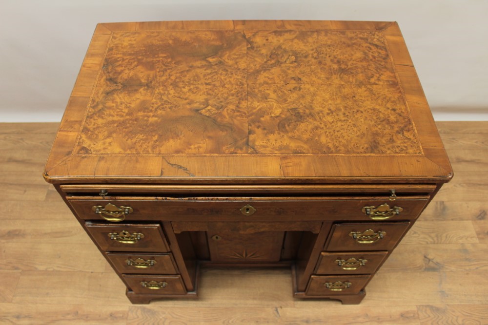 Lot 1299 - Early 18th Century Burr Walnut And Yew Wood