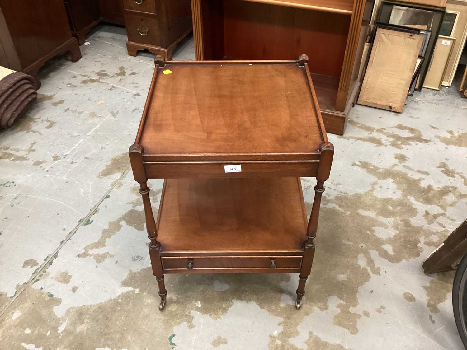 Lot 983 - Two tier side  table