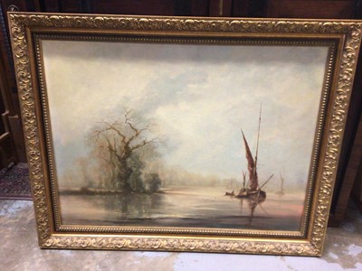 Lot 583 - S W Corton large oil on canvas, marine scene