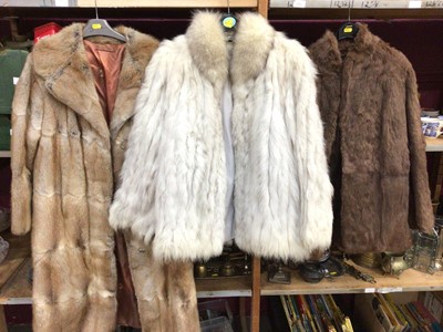 Lot 456 - Three vintage fur coats