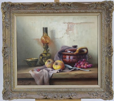 Lot 1065 - Robert Chailloux (1913-2006) oil on canvas- still life study, signed, in gilt frame