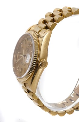 Lot 722 - Rolex gold Oyster Perpetual Day-Date gentlemen's wristwatch