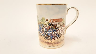 Lot 1158 - Of football interest: Royal Crown Derby mug, - England versus Finland (amateur) Swindon, May 10th 1951