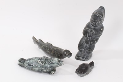 Lot 845 - Collection of four Inuit carvings