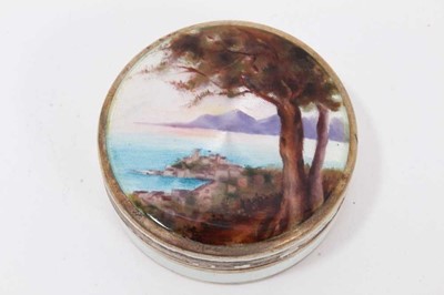 Lot 799 - Continental enamel filigree box, three further boxes