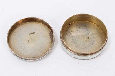 Lot 799 - Continental enamel filigree box, three further boxes