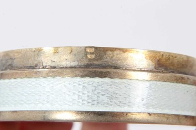 Lot 799 - Continental enamel filigree box, three further boxes