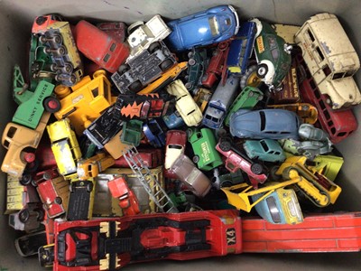 Lot 1818 - Collection Dinky and other toy cars (1 box)