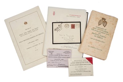 Lot 31 - The Marriage of H.R.H. The Duke of Kent with H.R.H. Princess Marina of Greece