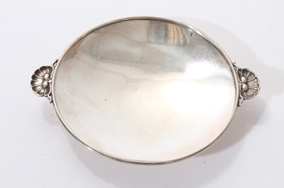 Lot 374 - Georg Jensen silver circular dish, model number 355