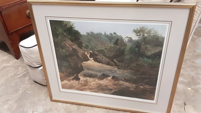 Lot 156 - Large quantity of prints and pictures including some signed limited edition, together with a gilt framed wall mirror