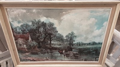Lot 159 - Map of Essex in glazed frame and other pictures