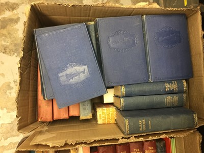 Lot 270 - Two boxes of children's books, annuals and a Charles Dickens books