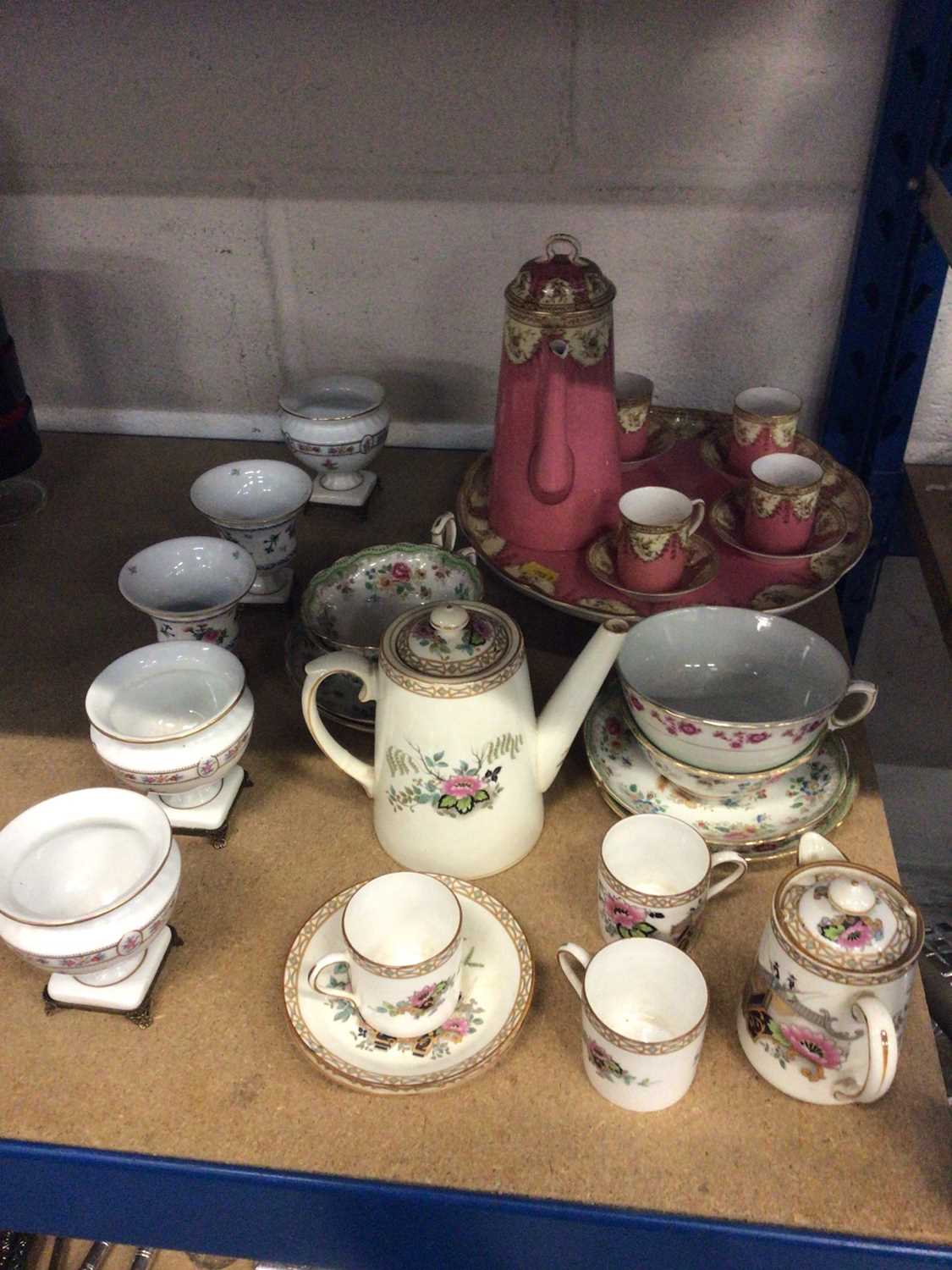 Lot 37 - Quantity of china, including a Royal Worcester pink ground tea set, a Paragon tea set, etc