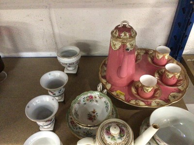 Lot 37 - Quantity of china, including a Royal Worcester pink ground tea set, a Paragon tea set, etc