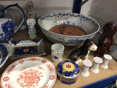 Lot 44 - Collection of ceramics, including Staffordshire, Royal Worcester Millennium series, dog figurines, etc
