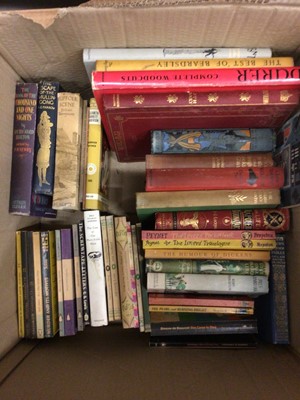 Lot 64 - Three boxes of books, including Folio Society, Agatha Christie, other 20th century fiction, etc