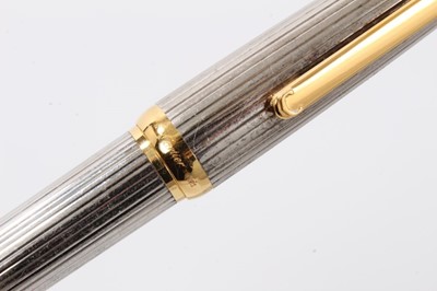 Lot 340 - Cartier white metal fountain pen