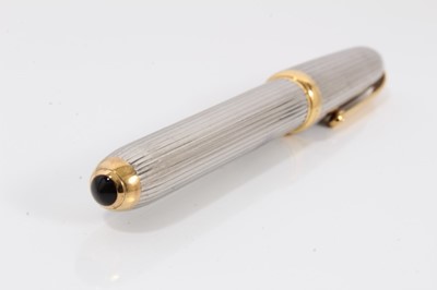 Lot 340 - Cartier white metal fountain pen