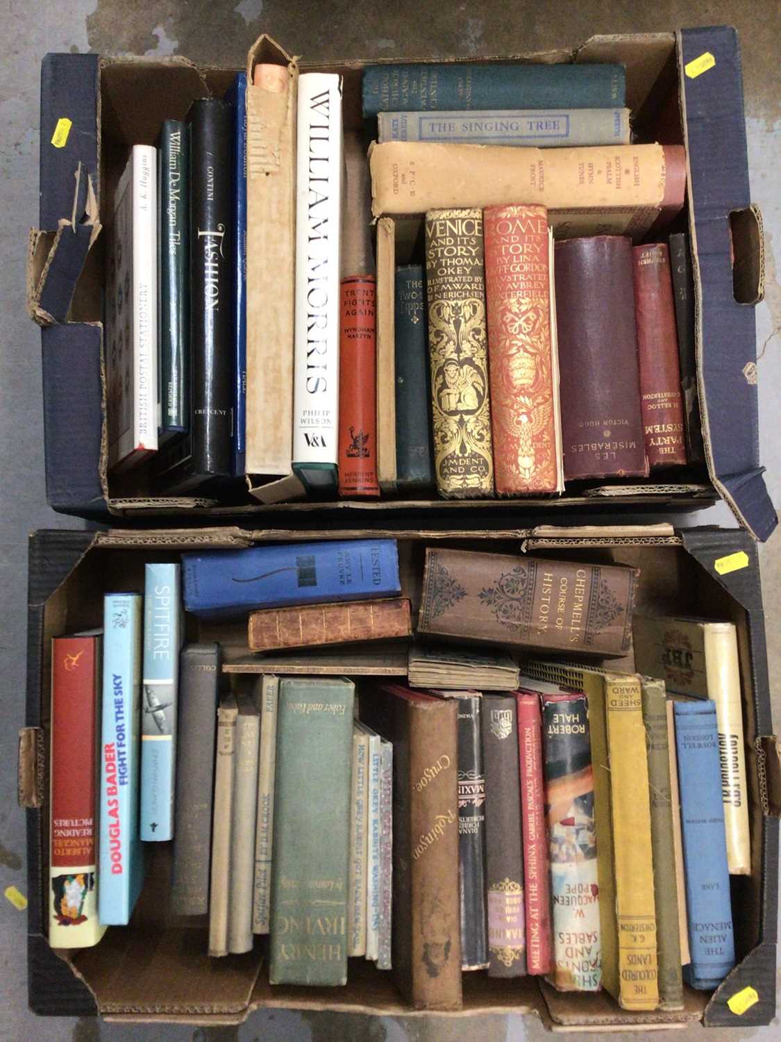 Lot 71 - Two boxes of books, including art, antiquarian, etc